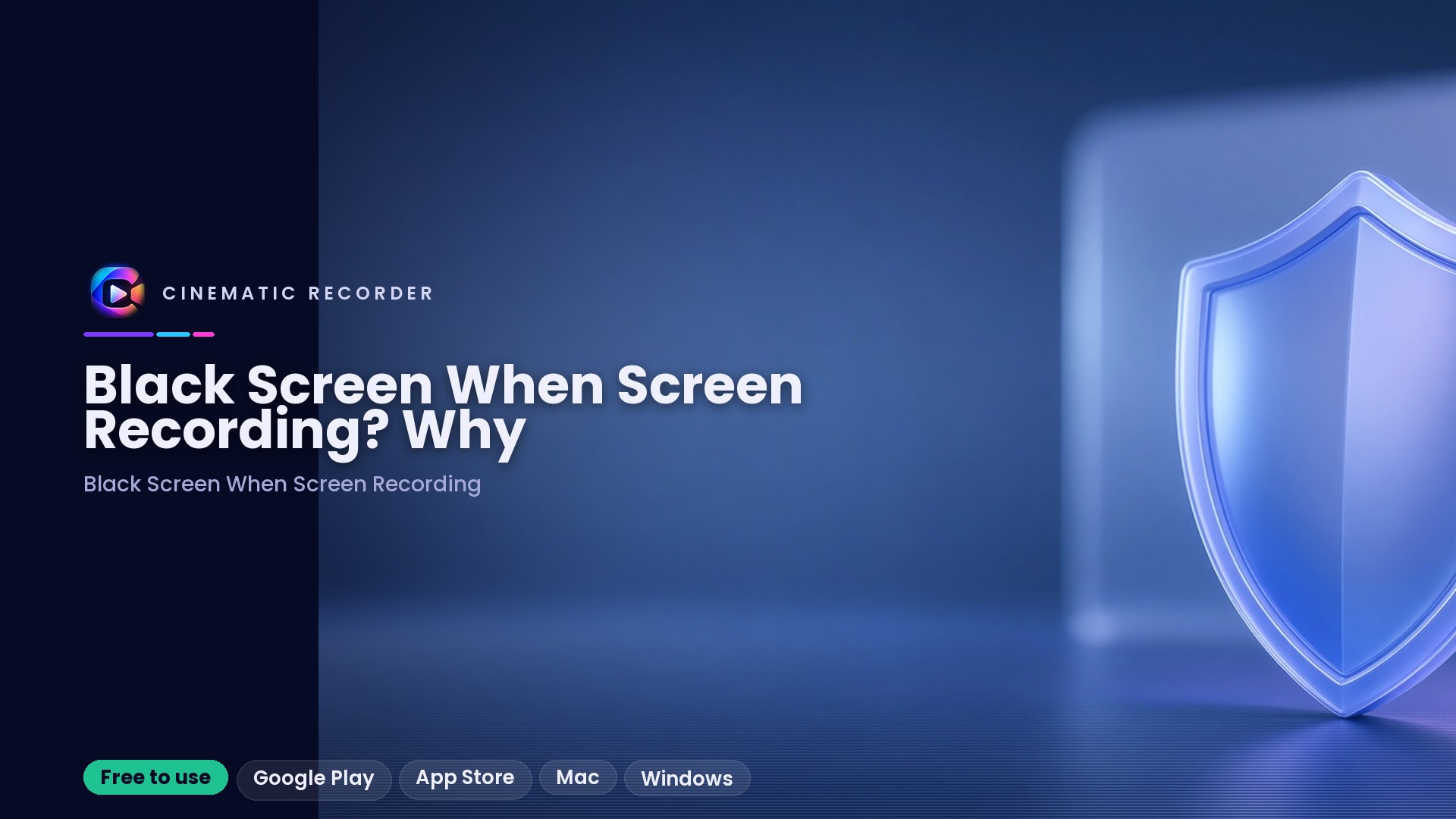 black screen when screen recording