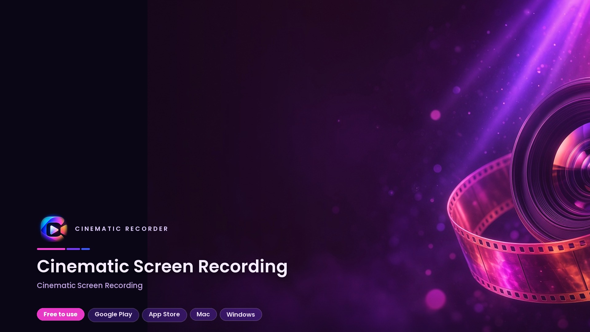cinematic screen recording