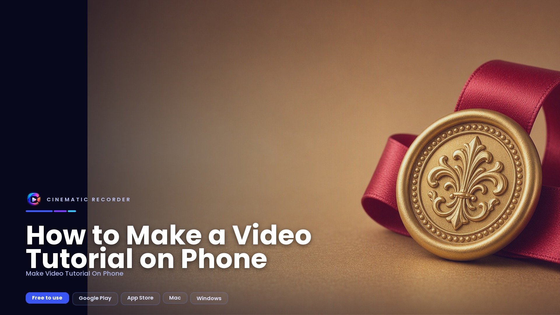 make video tutorial on phone