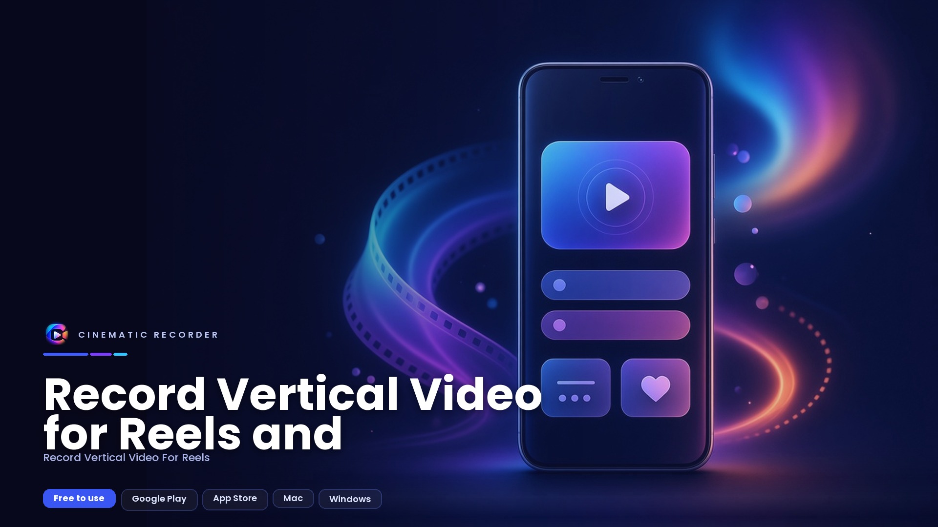 record vertical video for reels