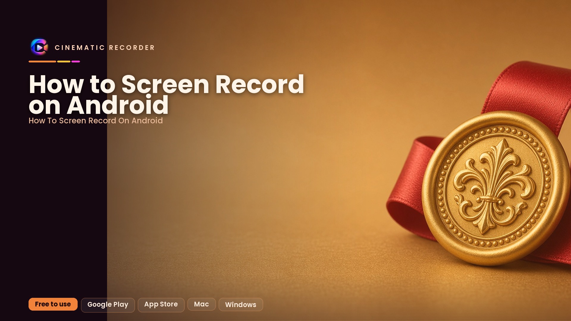 how to screen record on android