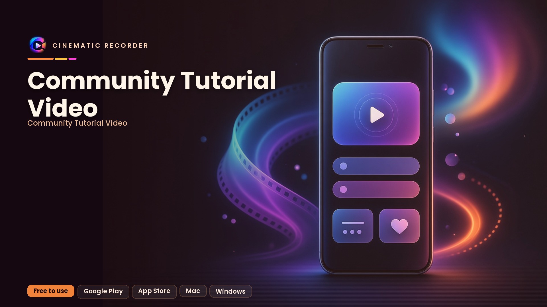 community tutorial video