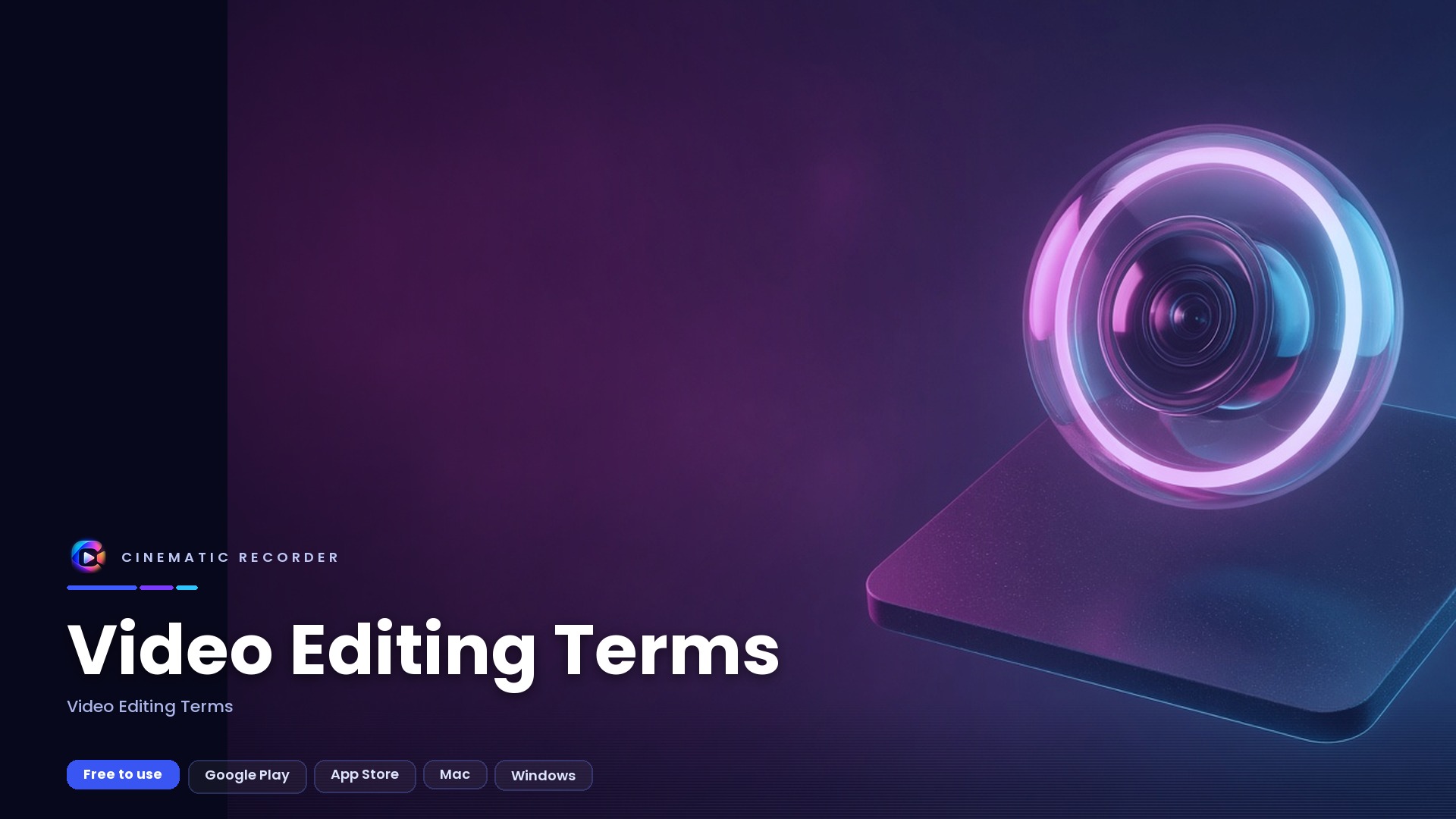 video editing terms
