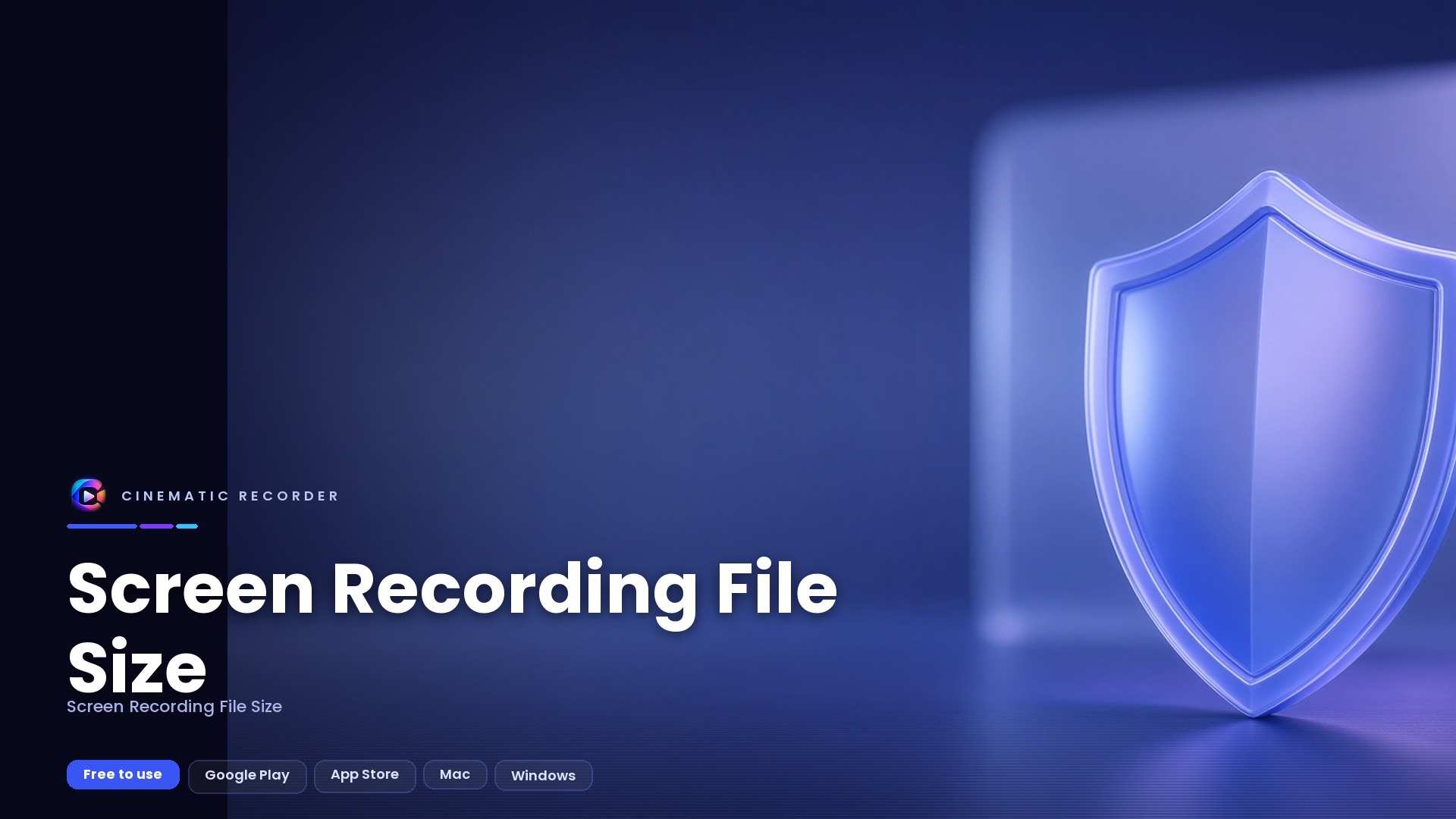 screen recording file size